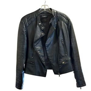 Philomena Petti New York Faux Leather Motorcycle Jacket Large
